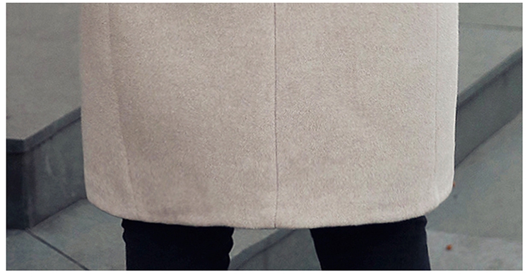 JEANE-SUNP 2016冬季毛呢外套女中长款时尚简约气质宽松显瘦羊毛呢子大衣