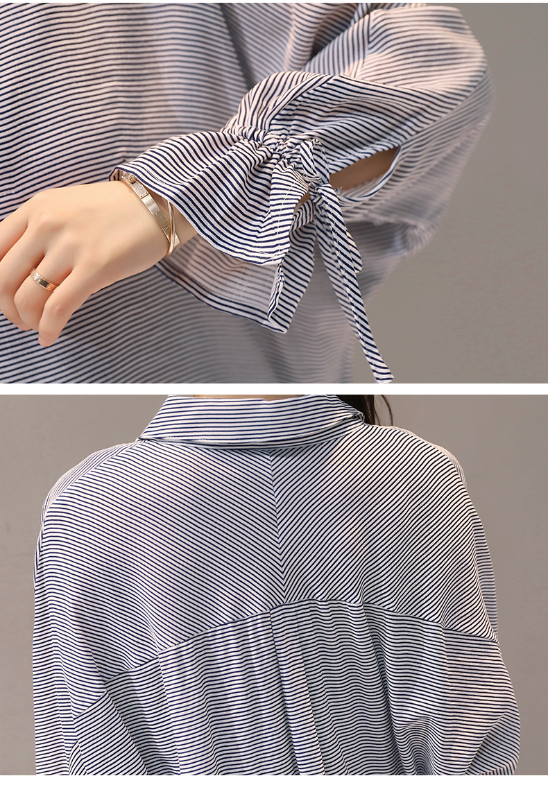 JEANE-SUNP秋季长袖中长款直筒印花韩版潮流时尚气质街头T恤