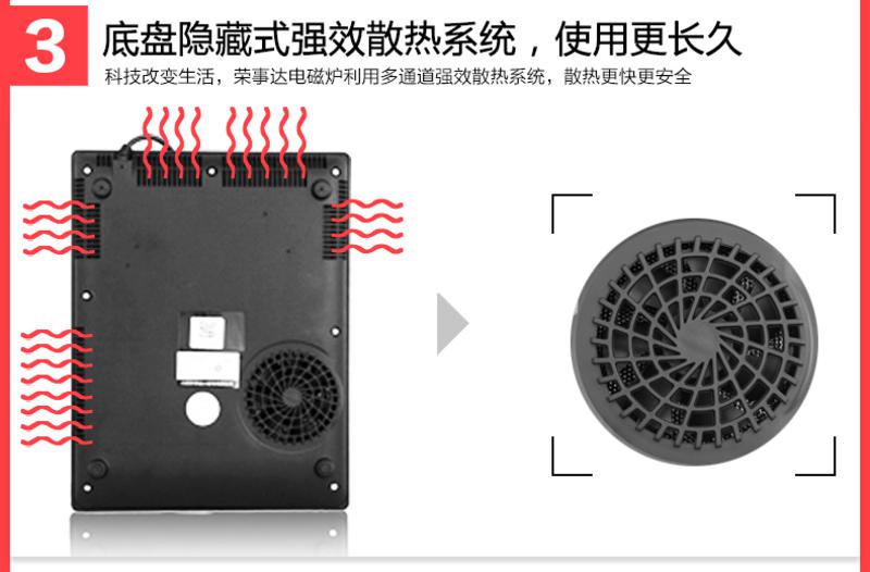 荣事达电磁炉防滑触摸屏21-M17A
