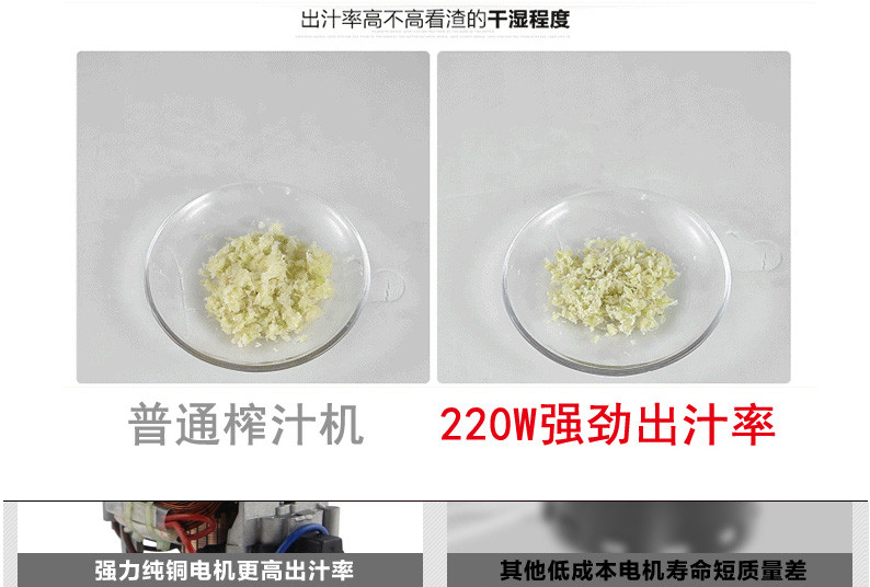 荣事达 RZ-258S多功能榨汁家用果汁机全自动搅拌料理机