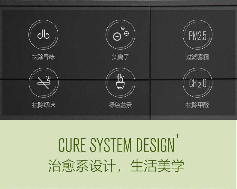 荣事达RS-JC189R空气净化器家用小型除甲醛卧室室内生活负离子呼吸便携式