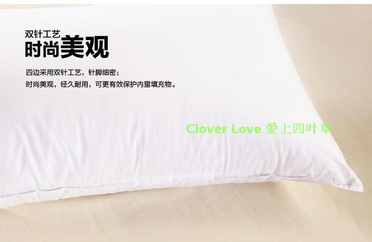 Clover Love 欧美经典羽丝绒舒颈枕芯 枕头 靠枕（买1送1促销装）