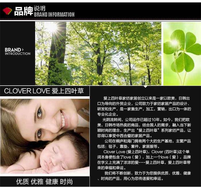 CLOVER LOVE爱上四叶草加厚保暖磨毛冬被  被芯1.1*1.5米 约1公斤 两色选择 包邮