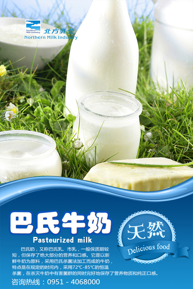 银泉 北方乳业浓缩牛奶 脱脂早餐奶250ml*12盒/箱