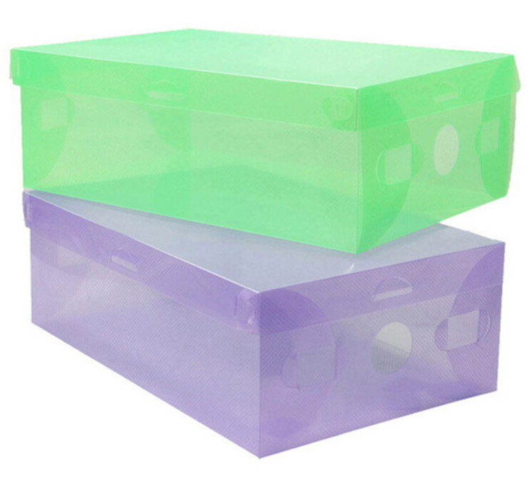 星空夏日 20只装翻盖式透明鞋盒女款 紫色