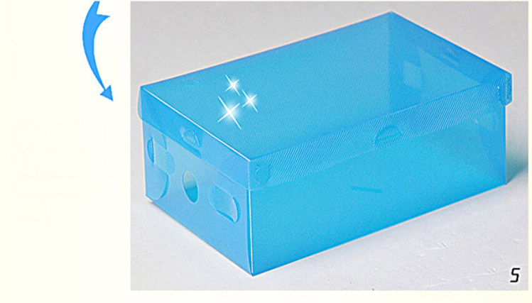 星空夏日 20只装 翻盖式透明鞋盒儿童款 白色