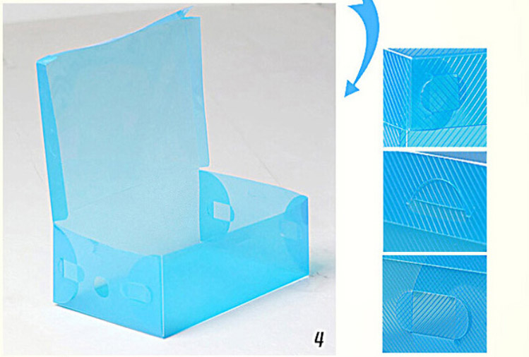 星空夏日 30只装翻盖式透明鞋盒女款 白色