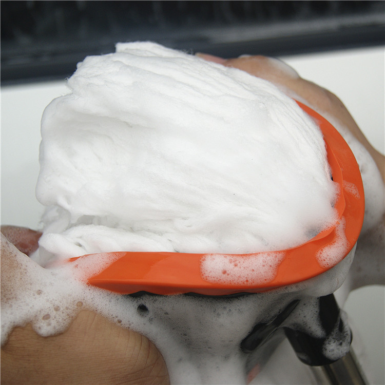 汽车蜡刷 牛奶丝蜡拖 不锈钢伸缩管洗车刷子洗车工具 1.5米