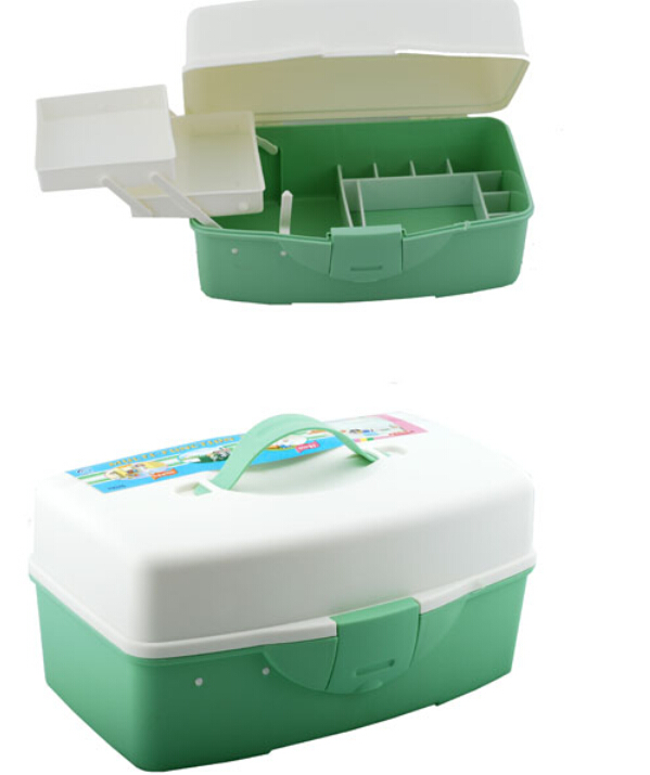 红兔子 多层药箱625型便携式家庭药箱 颜色随机