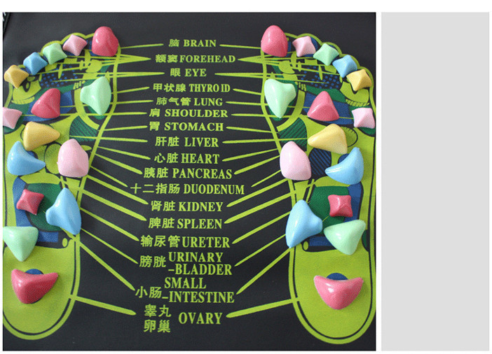 健康之路－－长方形石子路二合一脚底按摩垫