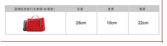 普润 韩国包中包 双拉链收纳包 包中包收纳整理袋 创意化妆包 大号洗漱包 蓝色