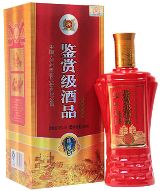 泸州系列 鉴赏级酒品 38度陈酿5浓香型白酒 整箱装500ml*6瓶装