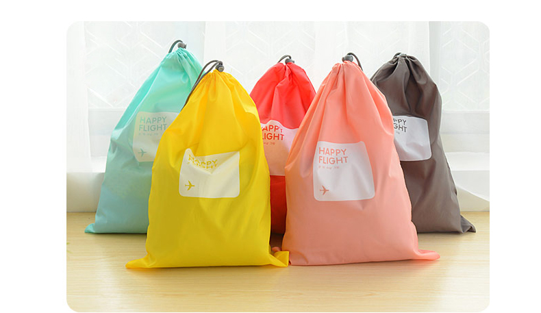 真正厂家 可定制 韩版旅行收纳袋四件套 束口袋 防水整理袋