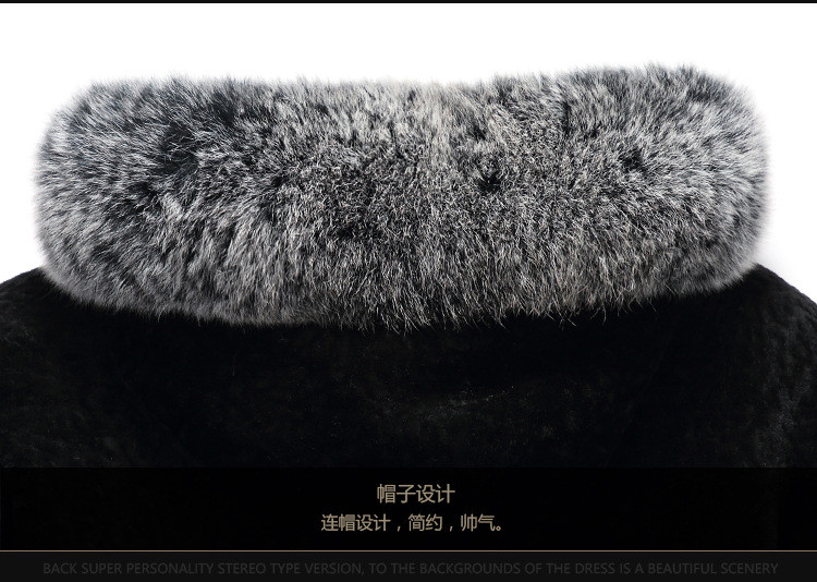 D2017新款男士皮草真羊毛羊剪绒海宁修身韩版帅气保暖