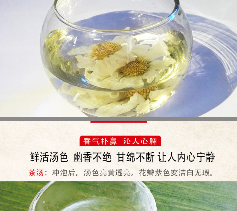 千岛湖特产金紫尖野菊花100克礼盒装 菊花茶花草茶金紫菊夏季清热去火茶