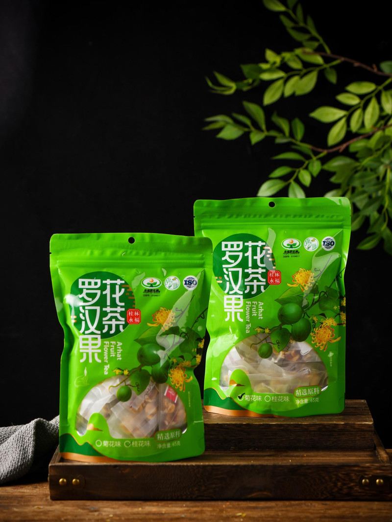 绿之源 永福罗汉果茶（桂花味、菊花味）65g