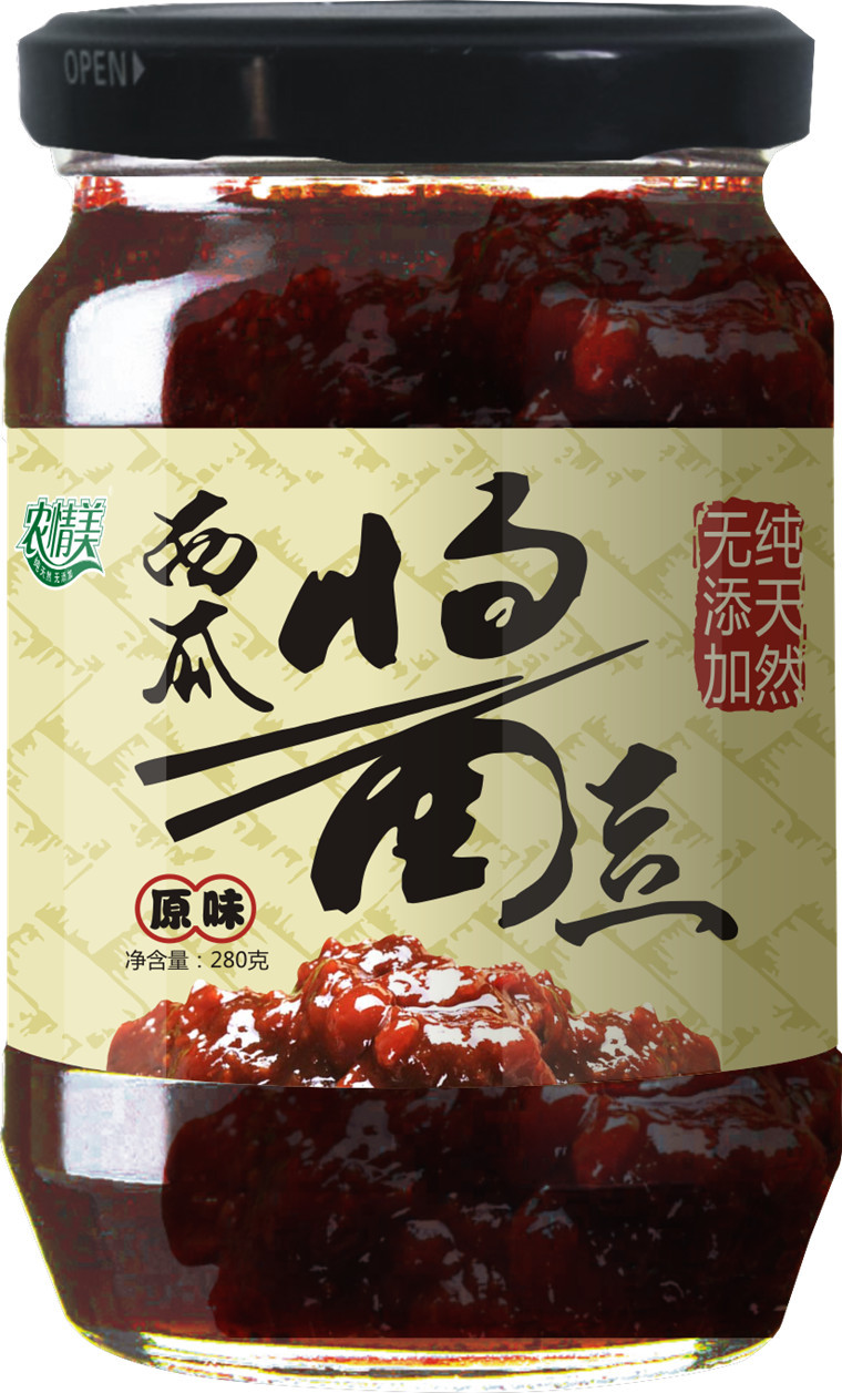 【邮乐濮阳】TQ西瓜酱豆纯天然无添加三种口味农牧香