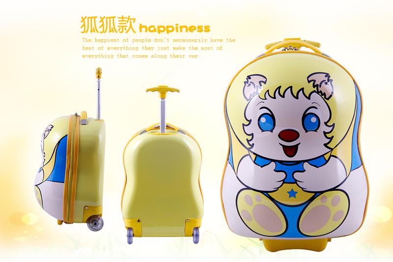 17寸山猫吉咪八字拉杆旅行箱 辛克款儿童行李箱
