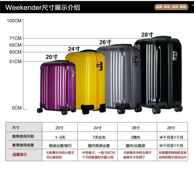 WEEKENDER ABS+PC 度假系列万向轮拉杆箱 20寸 CL2257-20