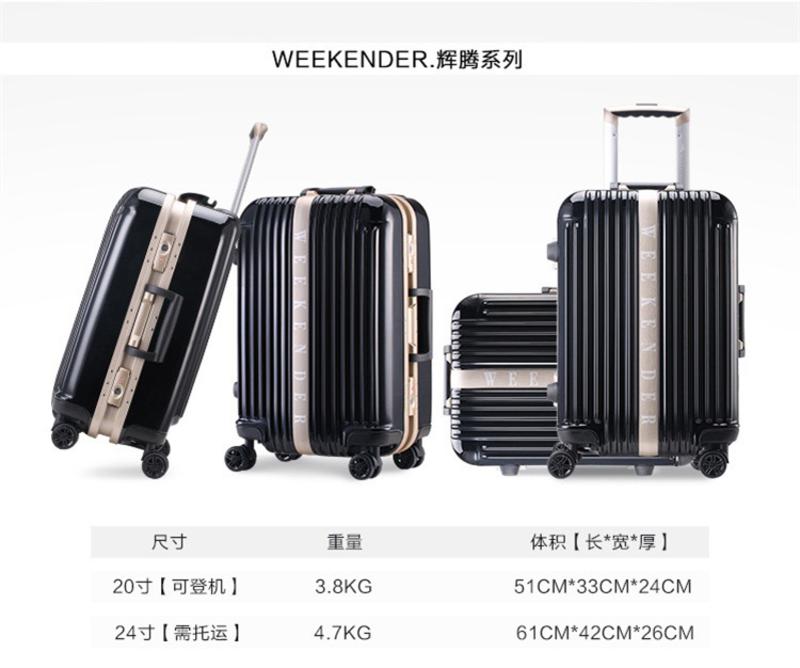 WEEKENDER ABS+PC 辉腾系列万向轮拉杆箱 20寸 DL1180-20