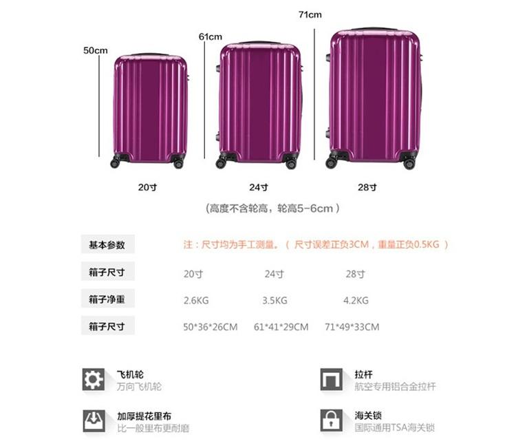 WEEKENDER ABS+PC 度假系列万向轮拉杆箱 20寸 CL2257-20