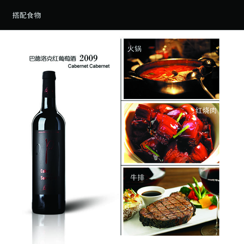 克罗地亚原瓶进口红酒 巴德洛克赤霞珠干红2009年份葡萄酒 750ml