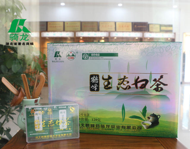 骑龙牌鹤峰茶 二号生态白茶 120g 全国包邮
