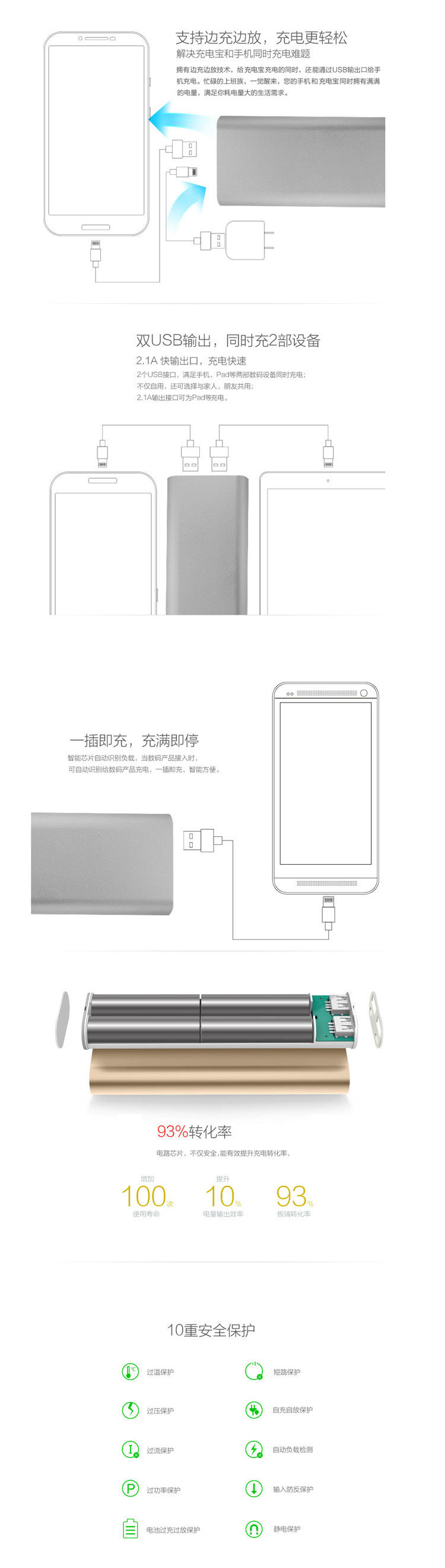 Coolpad/酷派充电宝 15600毫安 大神擎天移动电源双USB大容量电池