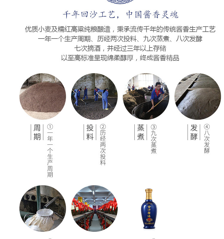 贵州金沙酱酒A12  53度酱香型白酒礼盒装  纯粮食酒500ml