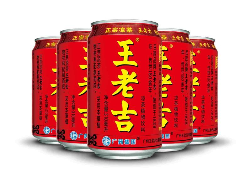 王老吉凉茶310ml*24罐 整箱送明记在心鸭脖一份