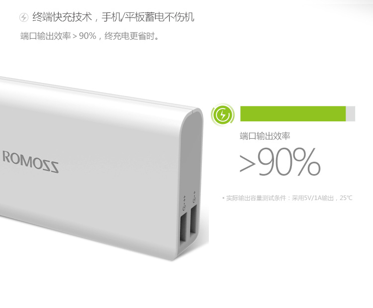 ROMOSS/罗马仕 sense4 正品10000+毫安移动电源 手机通用充电宝