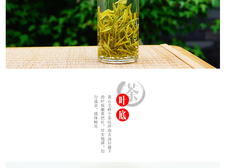 H嫩芽安徽黄山毛峰春茶绿茶50g/盒茶叶