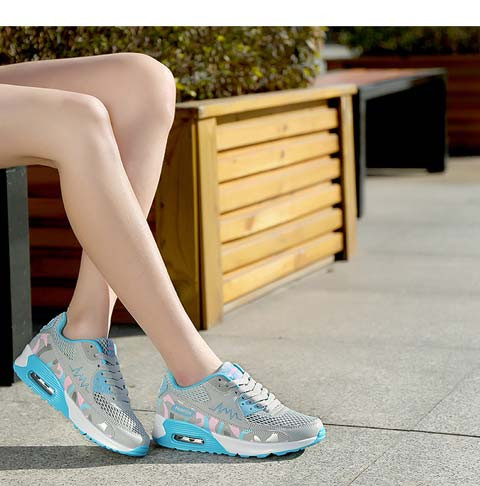 夏透气韩版跑步鞋平底休闲板鞋运动鞋女网鞋