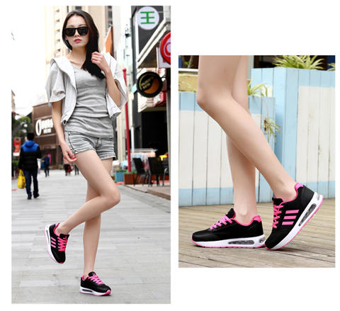 夏季品牌新款女鞋运动鞋女跑步鞋透气轻便减震网面休闲鞋