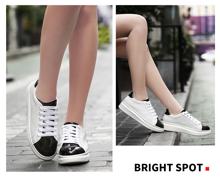 夏季韩版镂空透气小白鞋休闲板鞋女潮学生运动鞋厚底松糕女单鞋