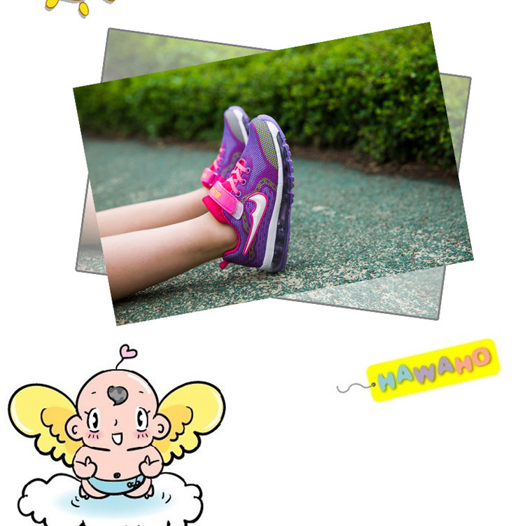 新款减震春季男童中童童鞋跑步鞋气垫运动鞋