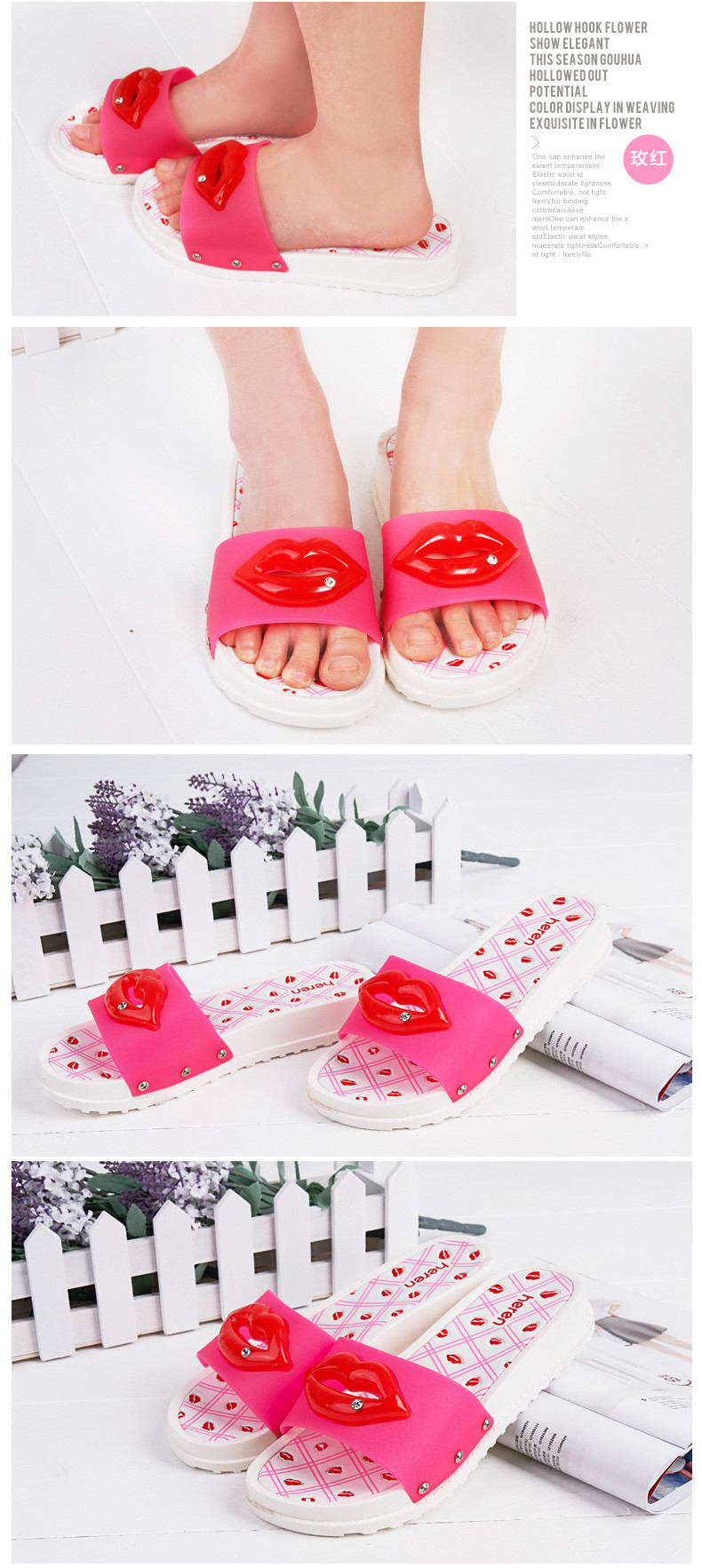 夏季拖鞋女士韩版潮防滑居家浴室凉拖软底坡跟凉拖鞋