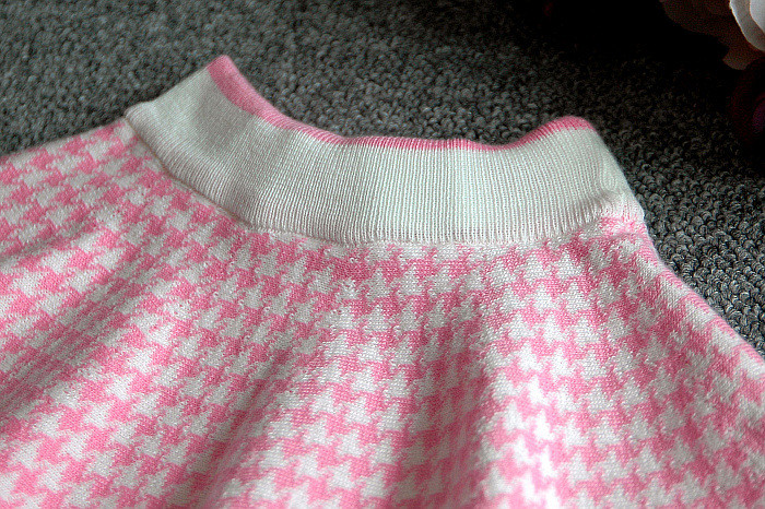 女童针织套装2017韩版儿童长袖毛衣开衫裙子两件套