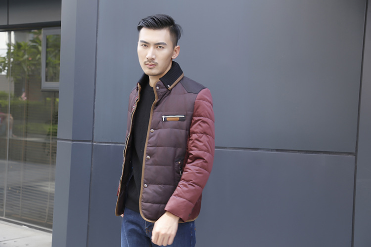 新款男士羽绒服男短款加厚修身男款中年韩版保暖冬季外套