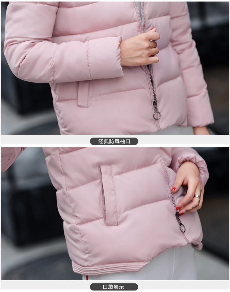 2017冬季新款韩版棉服女短款加厚学生装棉服休闲外套