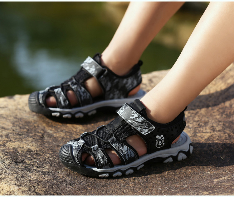 童鞋男童凉鞋2018新款韩版夏季中大童防滑包头儿童沙滩鞋子