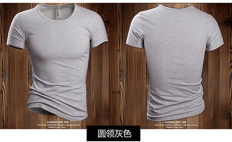 2018夏季男士短袖T恤青少年休闲运动上衣体恤韩版修身潮流男装