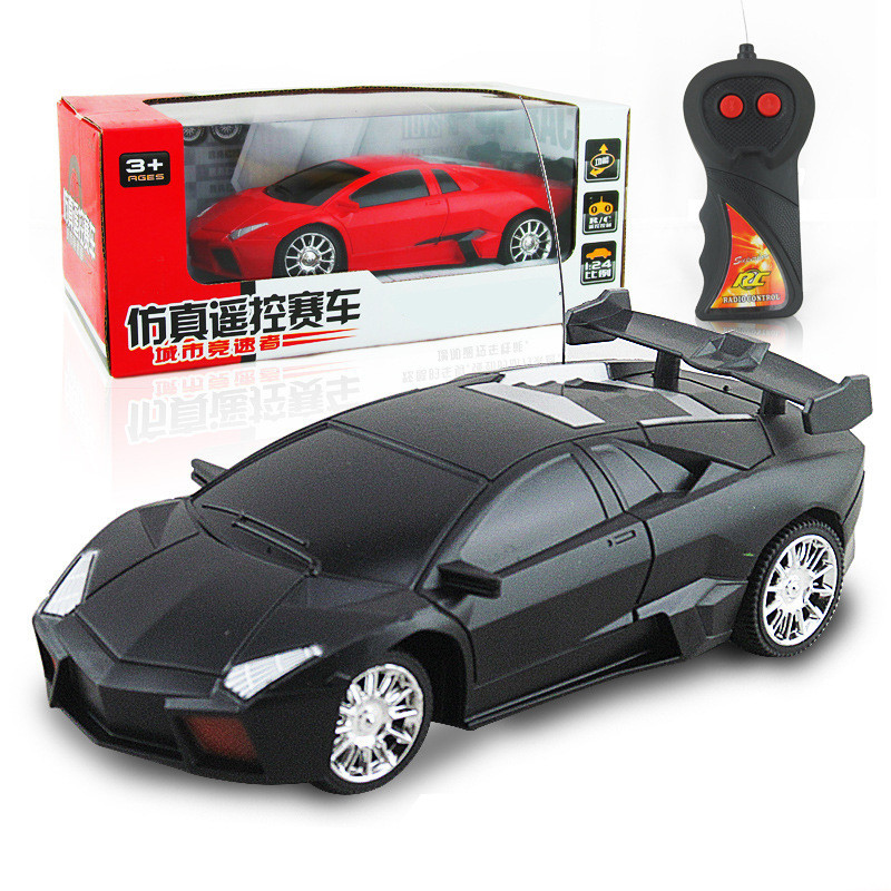 车模型 仿真塑胶玩具车二通遥控车 儿童无线电动遥控汽车玩具