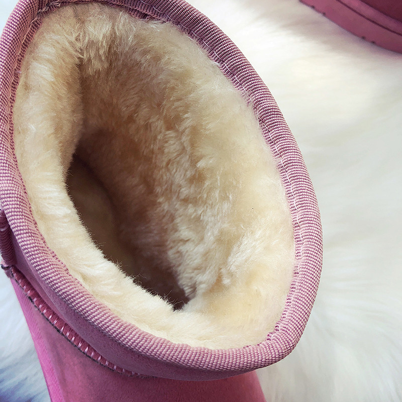 冬季新款雪地靴女 保暖加厚防滑底猫咪 女士雪地靴 短筒棉鞋