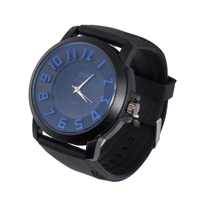 cay ANT3332 韩版双层表盘精仿荔枝纹塑胶表带淑女手表男式十二数手表