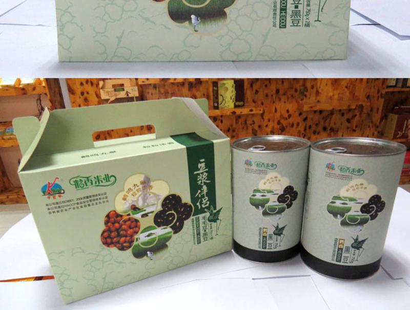 鹤香米业-豆浆伴侣（黑豆毛毛豆）豆浆礼盒装东北豆浆料养生礼盒