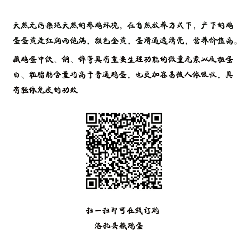 西藏特产  山南洛扎虫●草藏鸡蛋 30枚装