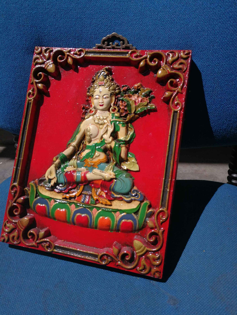 西藏特产  手工艺礼品木雕唐卡