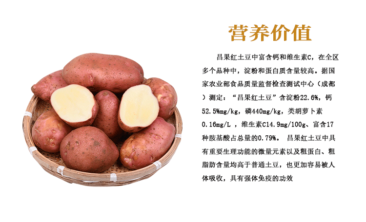西藏特产 红土豆 山南贡嘎县昌果红土豆 买五斤送四斤