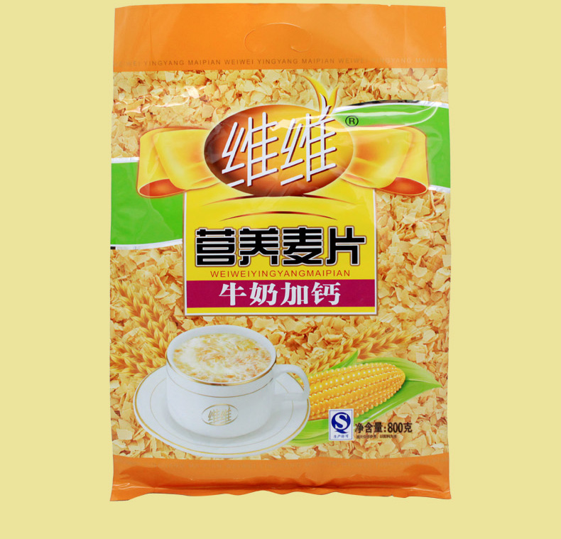 维维 麦片 牛奶加钙营养麦片800g 即食冲泡食品 杂粮营养早餐食品